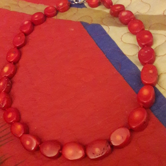 ❤️♥️Very Rare Red Bamboo Coral necklace - Picture 1 of 5